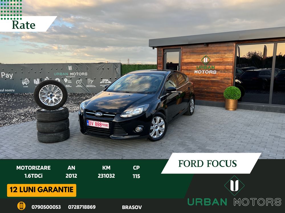 Ford Focus 1.6 TDCi Titanium,Clima,Navi,Piele,Pilot GARANTIE/RATE