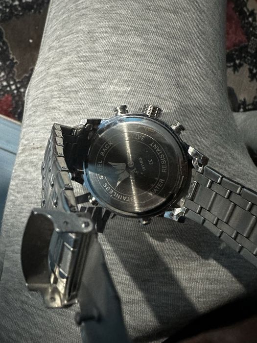 Ceas  AG stainless steel back, rezistent la apa