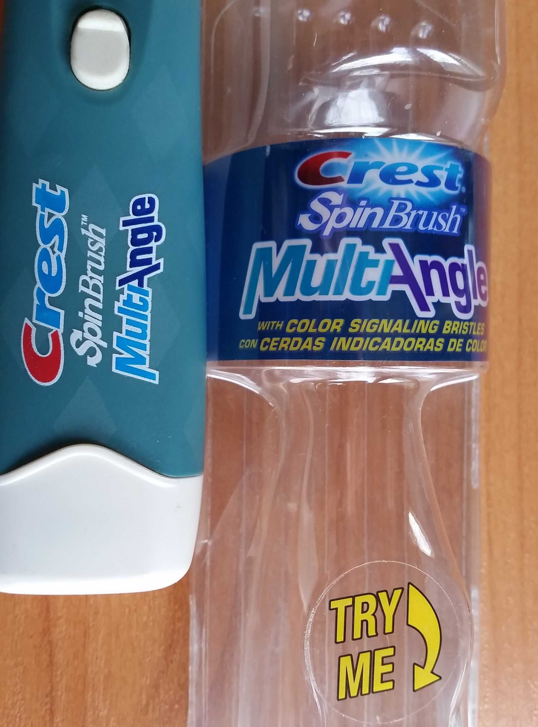 Нова електрическа четка за зъби Crest SpinBrush MultiAngle Medium Blue