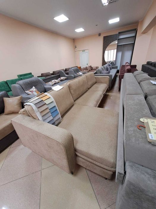 Угловой диван Беларусь велюр буклированный