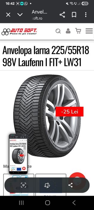 Anvelope 225/55/r18 laufenn noi