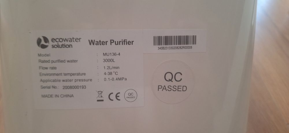 Домашна филтрираща система за питейна вода ECOWATER SOLUTION