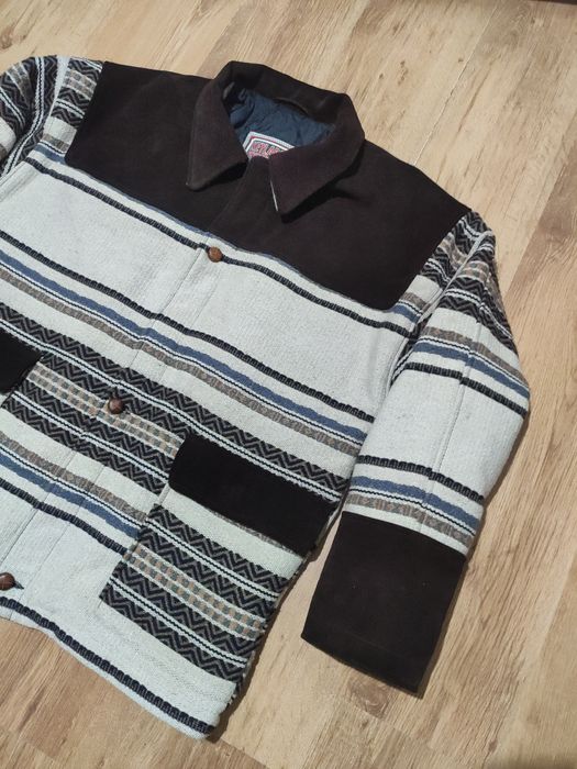 Geaca Key Largo din lână și piele mărimea L/XL