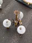 Candelabru cu 3 brațe din bronz