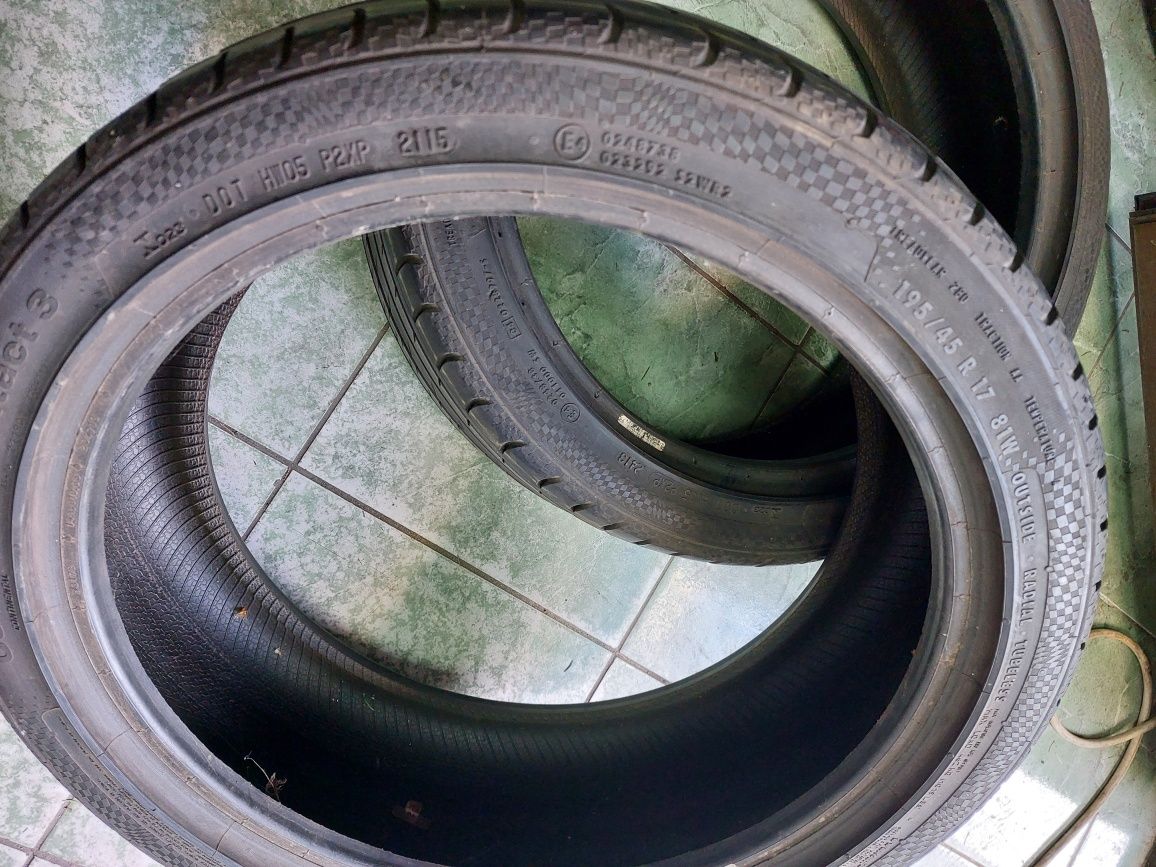 2 anvelope 195/45 R17 Continental