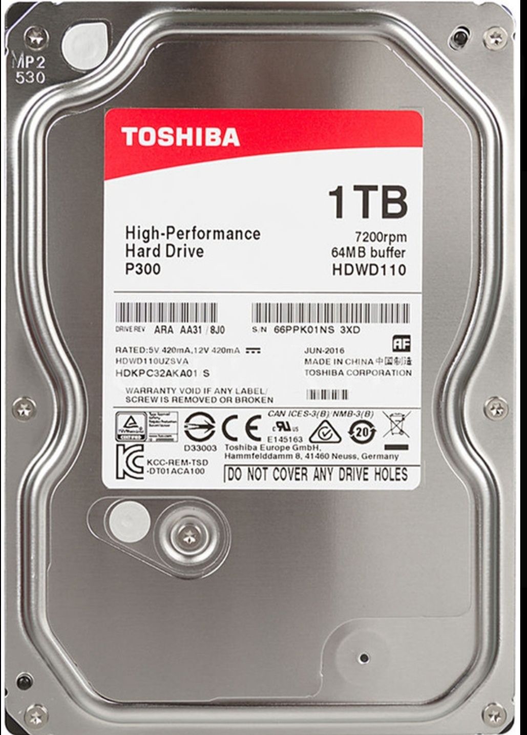 TOSHIBA pc p300 1tb