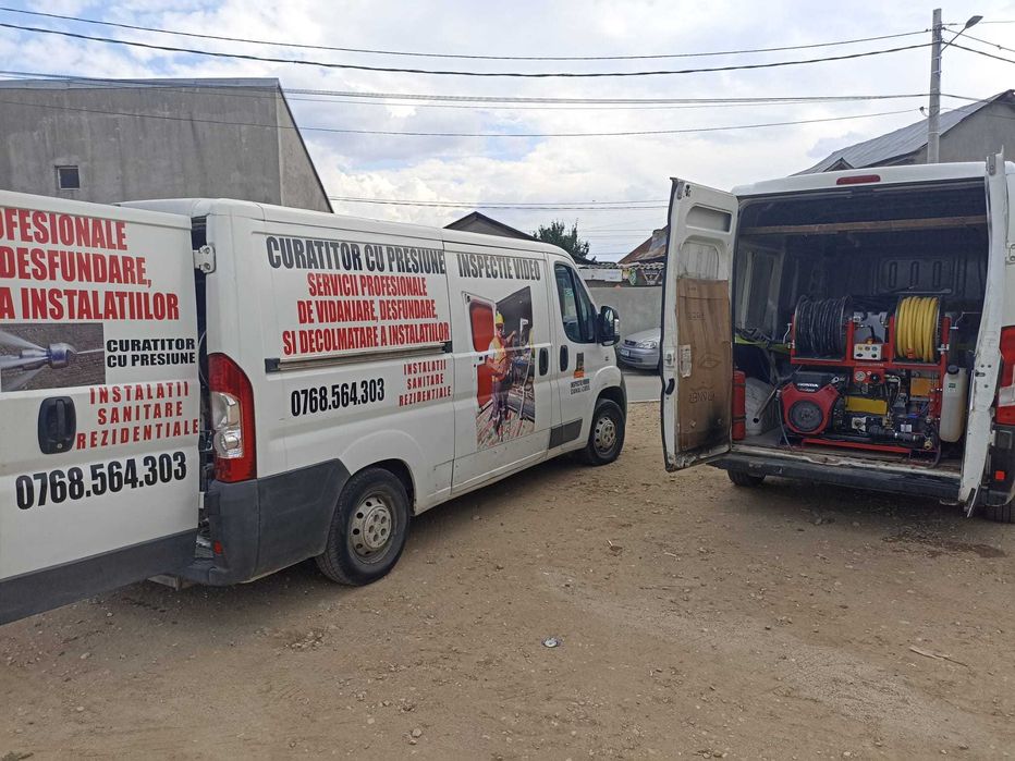 Servicii vidanjare, desfundare canalizare NON STOP Urgente