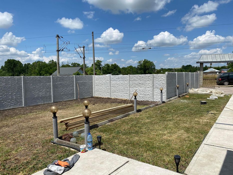 Gard beton stalpi placi palari pervazuri beton
