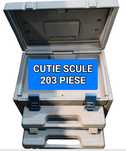 2 cutii/troler/truse scule -contin 203 piese
