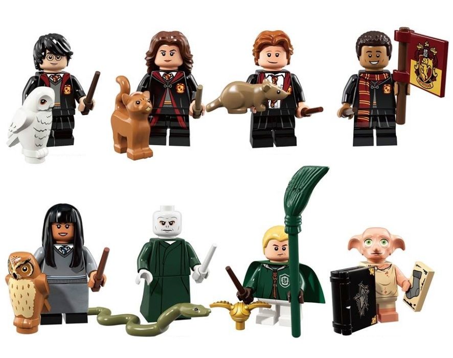 Set 8 Minifigurine tip Lego Harry Potter cu Lord Voldemort si Dobby