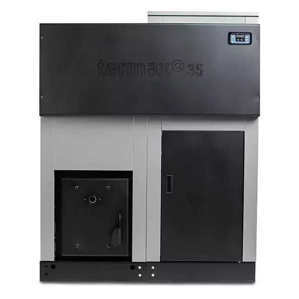 Pachet centrala cu peleti Termax ECO GRI 100 kW, 650 mp