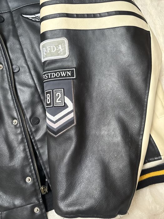 Geaca first down varsity / bomber - model rar vintage xl Buzau