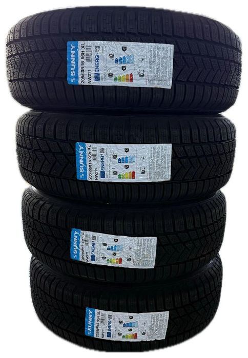 Set complet pentru Dacia Stepway, Dacia Jogger, Dacia Sandero, jante otel 6.5x16 4x100 Et 40 + anvelope iarna 205 60 r16 Sunny