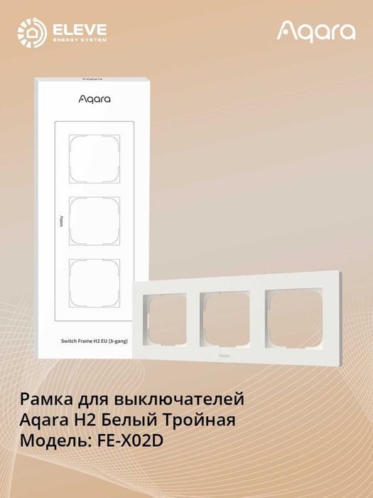 Рамка для выключателей Aqara H2 | FE-X01D | FE-X02D