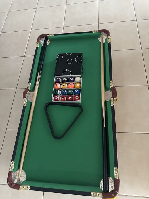 Masă de biliard mini – completă, cu accesorii