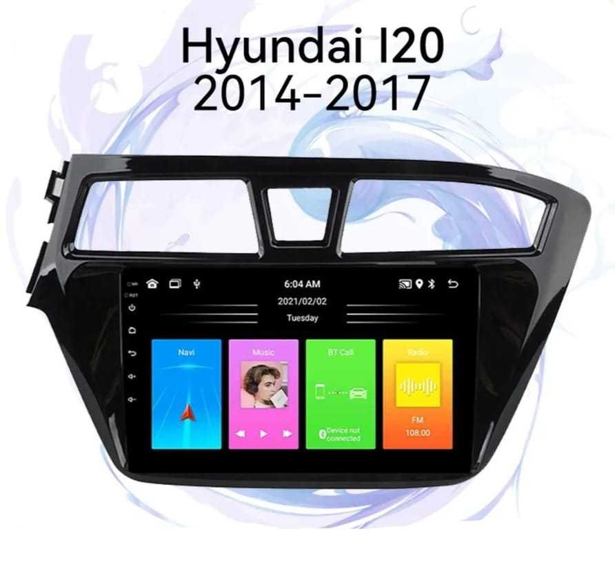 Navigatie Android Hyundai i20 Waze YouTube GPS USB casetofon