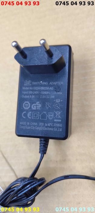 alimentator incarcator 9v 2.5A cu proba