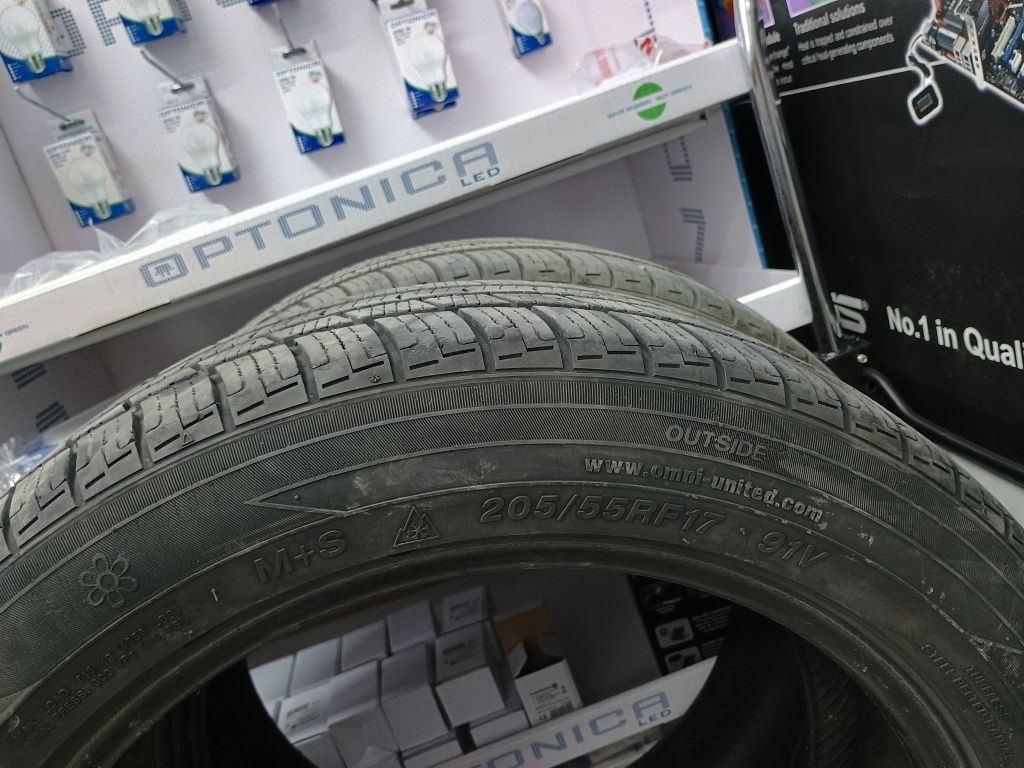 2 броя Всесезонни гуми Dimax 205/55/17 Run Flat