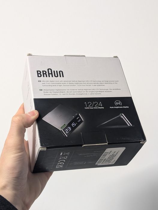 Ceas Digital de Masă cu Alarmă Braun Model : BC16B Sigilat!