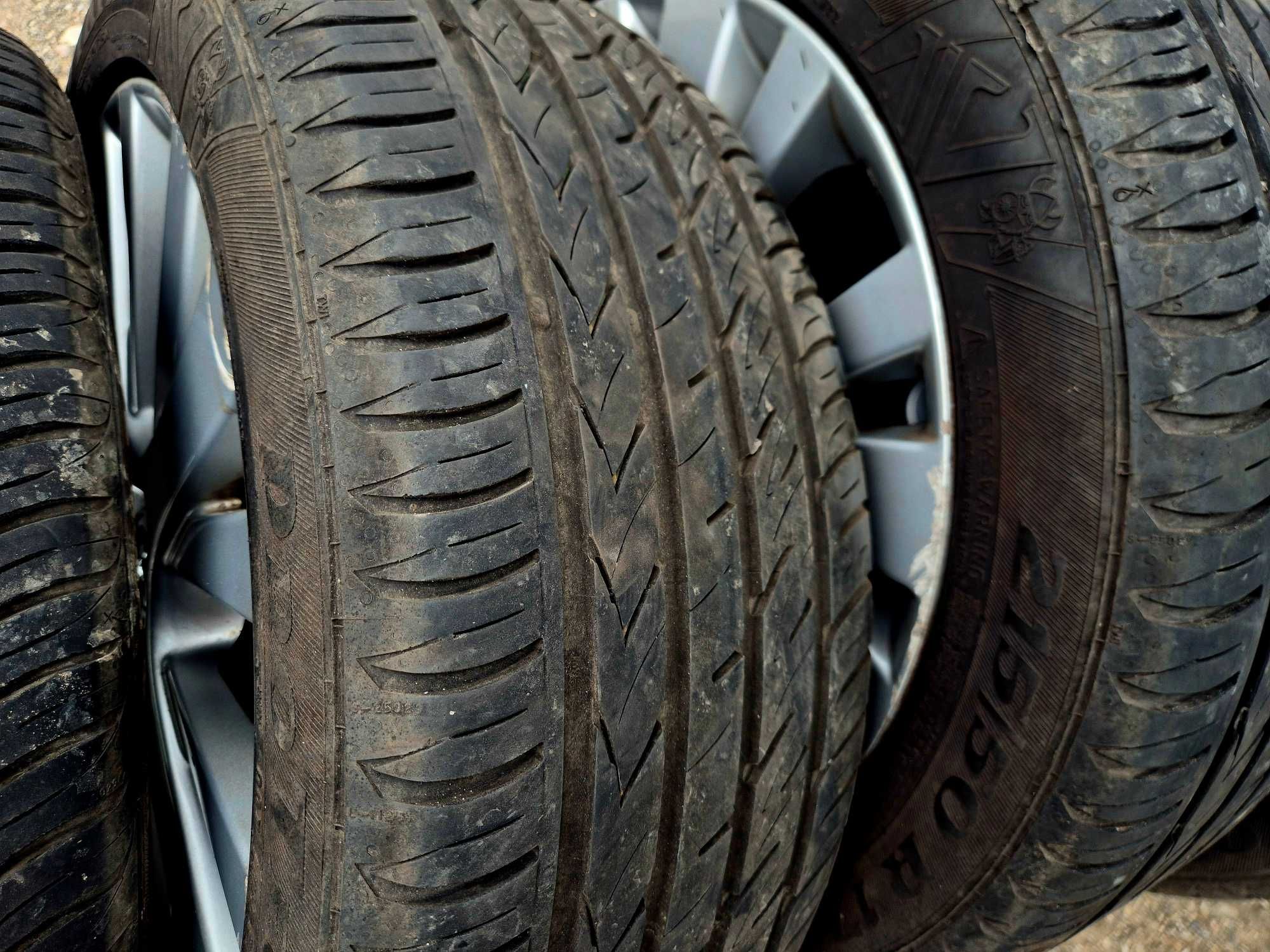 4 алуминиеви джанти 17" MAZDA 5X114,3 с гуми 215/50R17 VIKING
