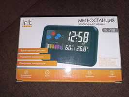 Часы метеостанция термометр