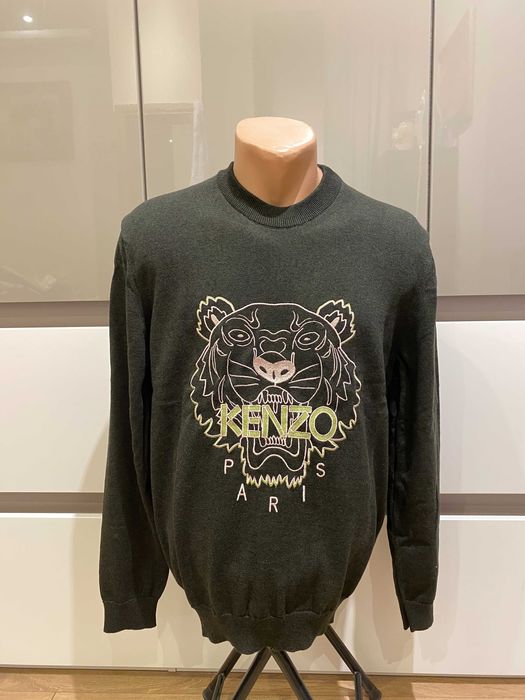 ОРИГИНАЛЕН KENZO, пуловер с бродиран тигър, FC55PU6993XA, размер: L