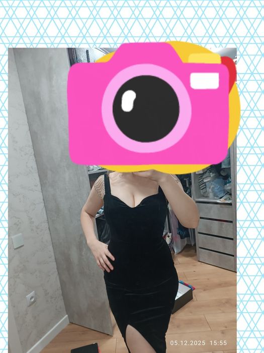 Продам платье черный бархат