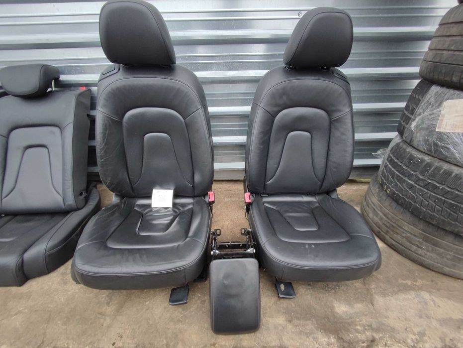 Черен Кожен салон Audi A5 2 врати Coupe надуване н169