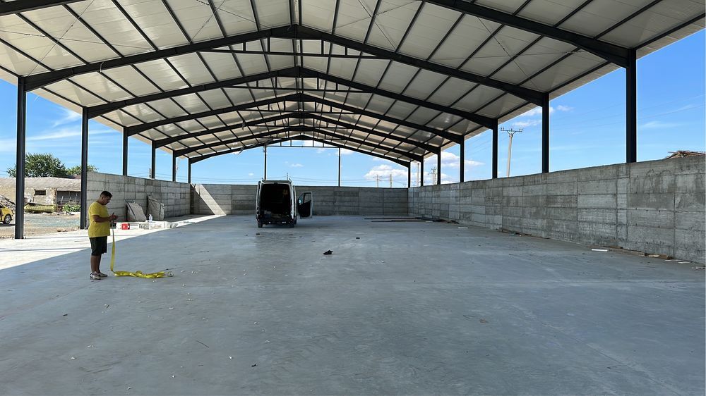 Hala pe structura metalica pentru depozitare cereale