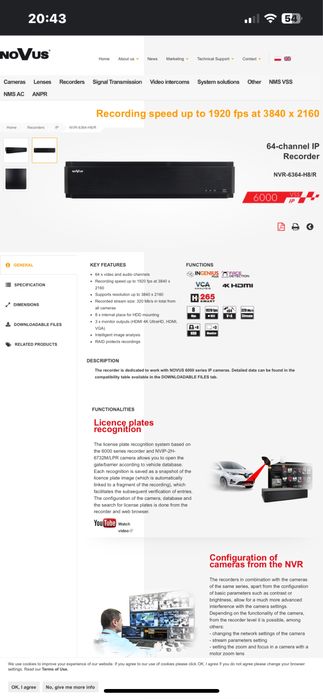 Vand Nvr novus si 10 camere noi