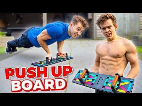 Преносима дъска, борд за лицеви опори с различни захвати push up board