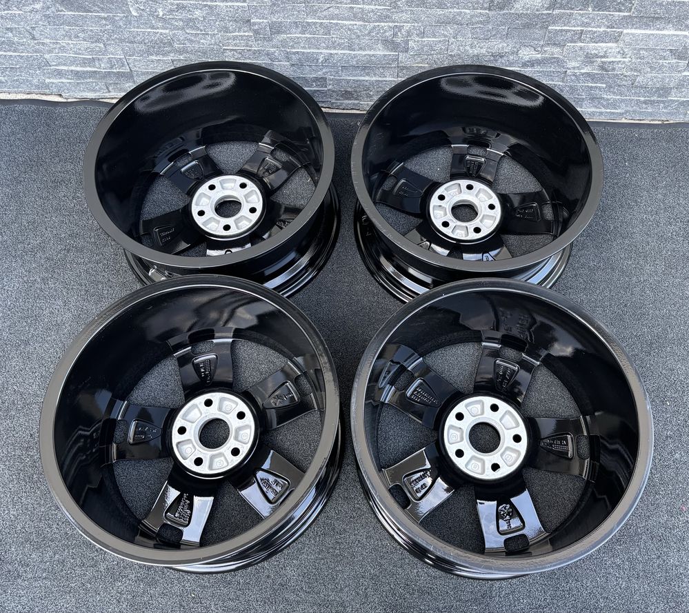 Jante aliaj r17 5x112 negru originale vag vw skoda golf octavia