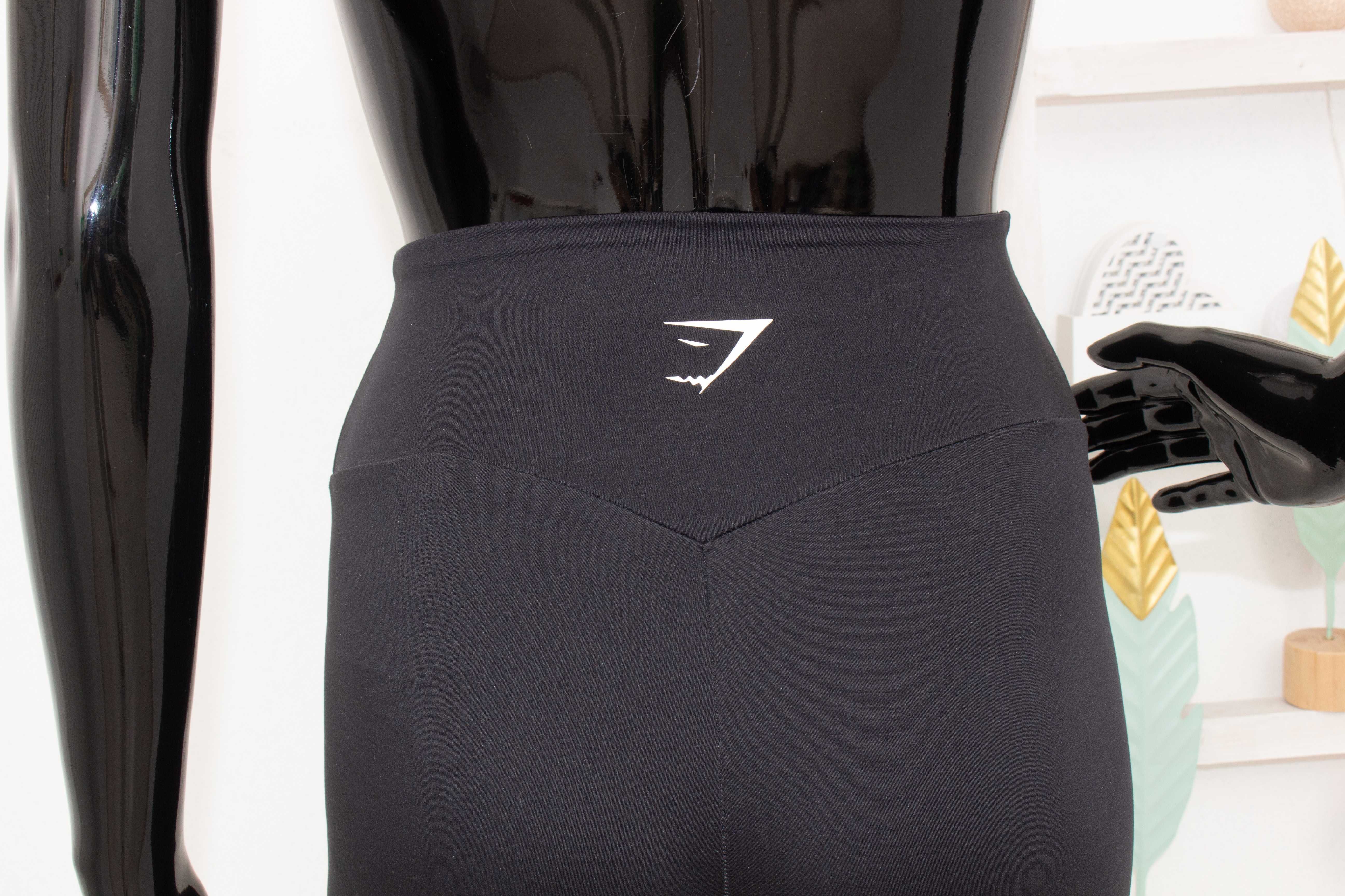 Gymshark оригинален дамски къс клин черен висока талия XS