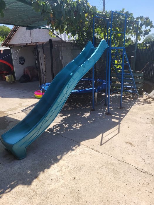 Topogan(imens) 300cm cu scara si suport metalic