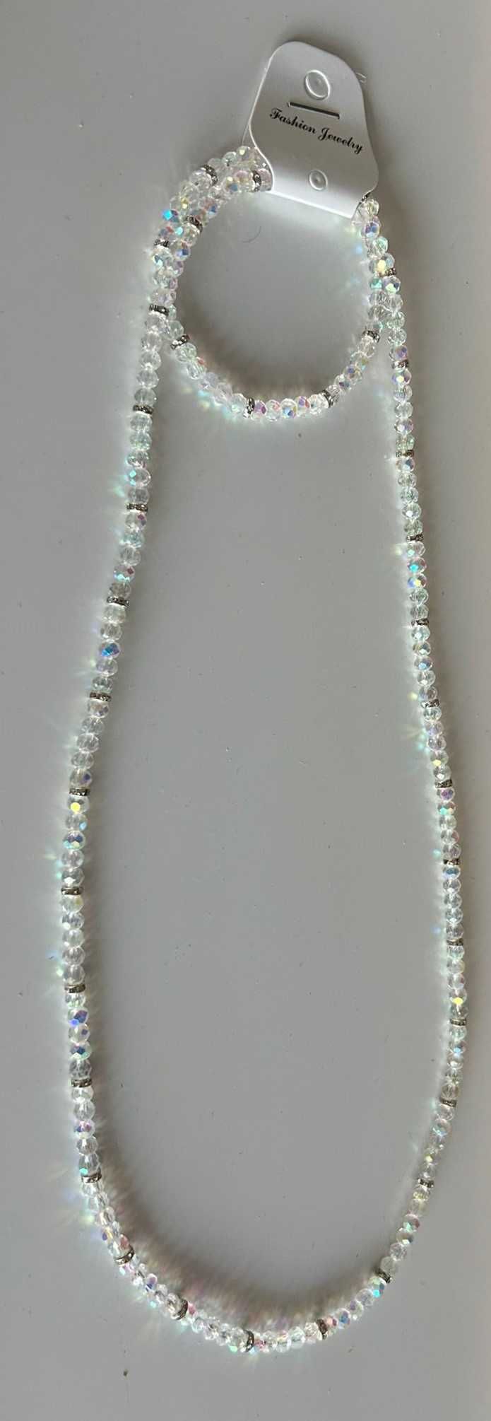 Set bratara si colier margele sticla ideal mirese