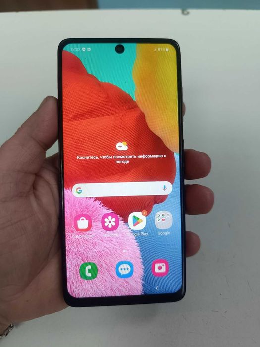 Продам смартфон Samsung A51 в хорошем состоянии 6/128Гб без трещин