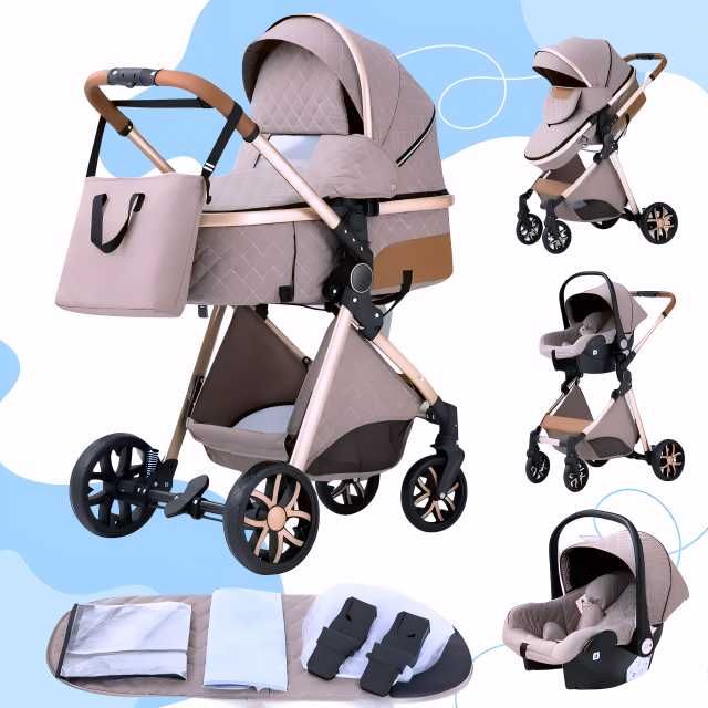 ‼️ NOU Carucior Bebe 3 in 1 Bebelus Landou Copii Pliabil Smart + CADOU
