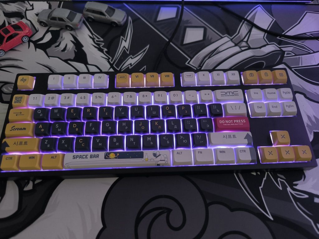 Клавиатура игровая dark project KD87A LTD Gateron Cap Teal c RGB