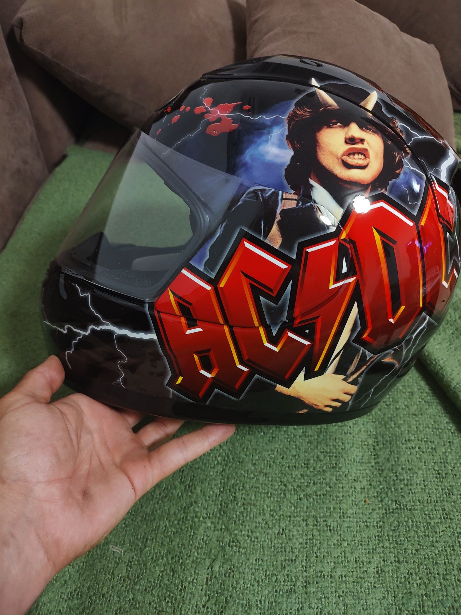 Casca moto M AC/DC Rockhard noua