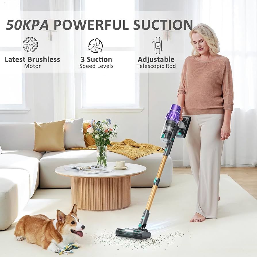 Мощна 530W Безжична прахосмукачка