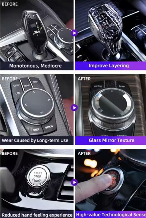 Crystal BMW Schimbator Swarovsky Seria 1/2/3/4/5/6/7 - X3 X4 X5 X6