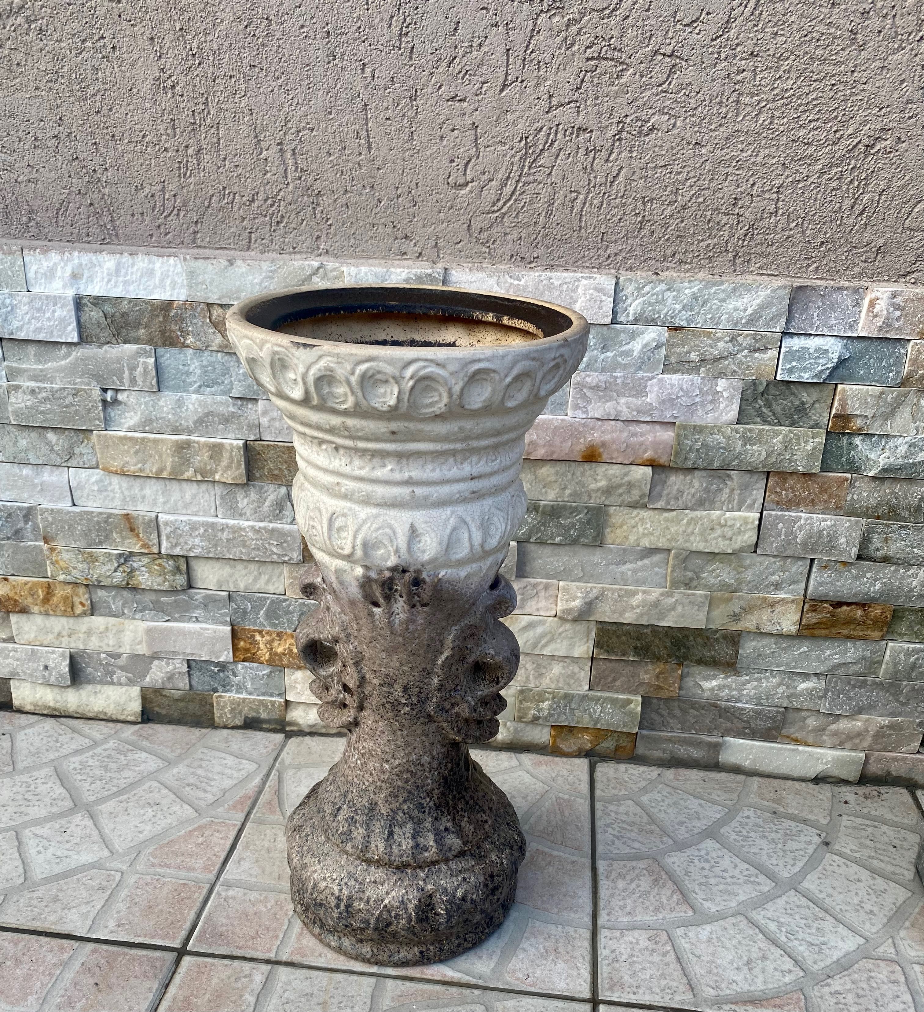 Elegant piedestal pt gradina-ceramica bicolora-Austria