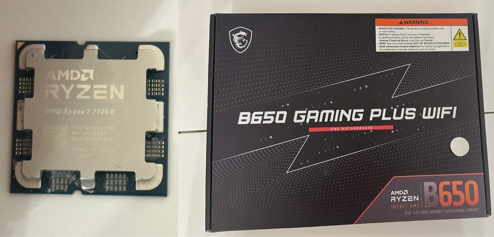 Набор ryzen 7 7700x+B650 gaming+WIFI MSI