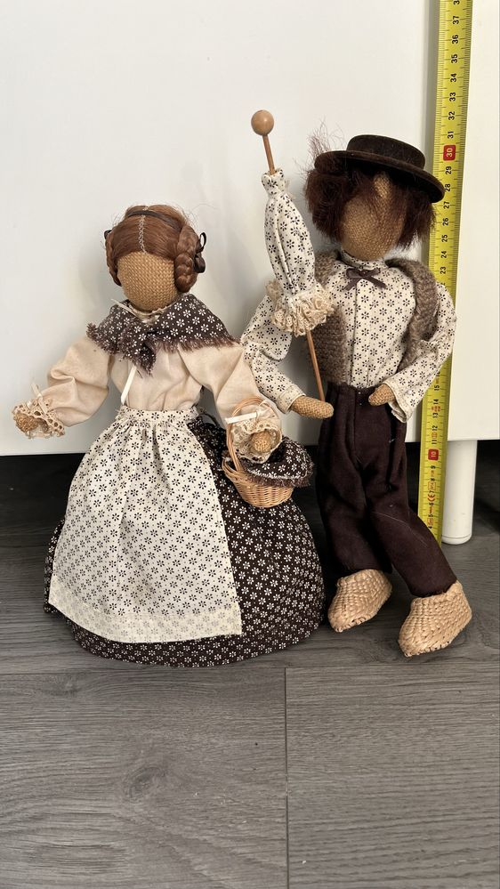 Papusa textil fata si baiat