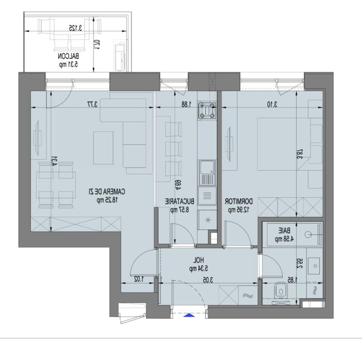 Apartament 2 camere Nusco City Park, Metrou Pipera/Aurel Vlaicu
