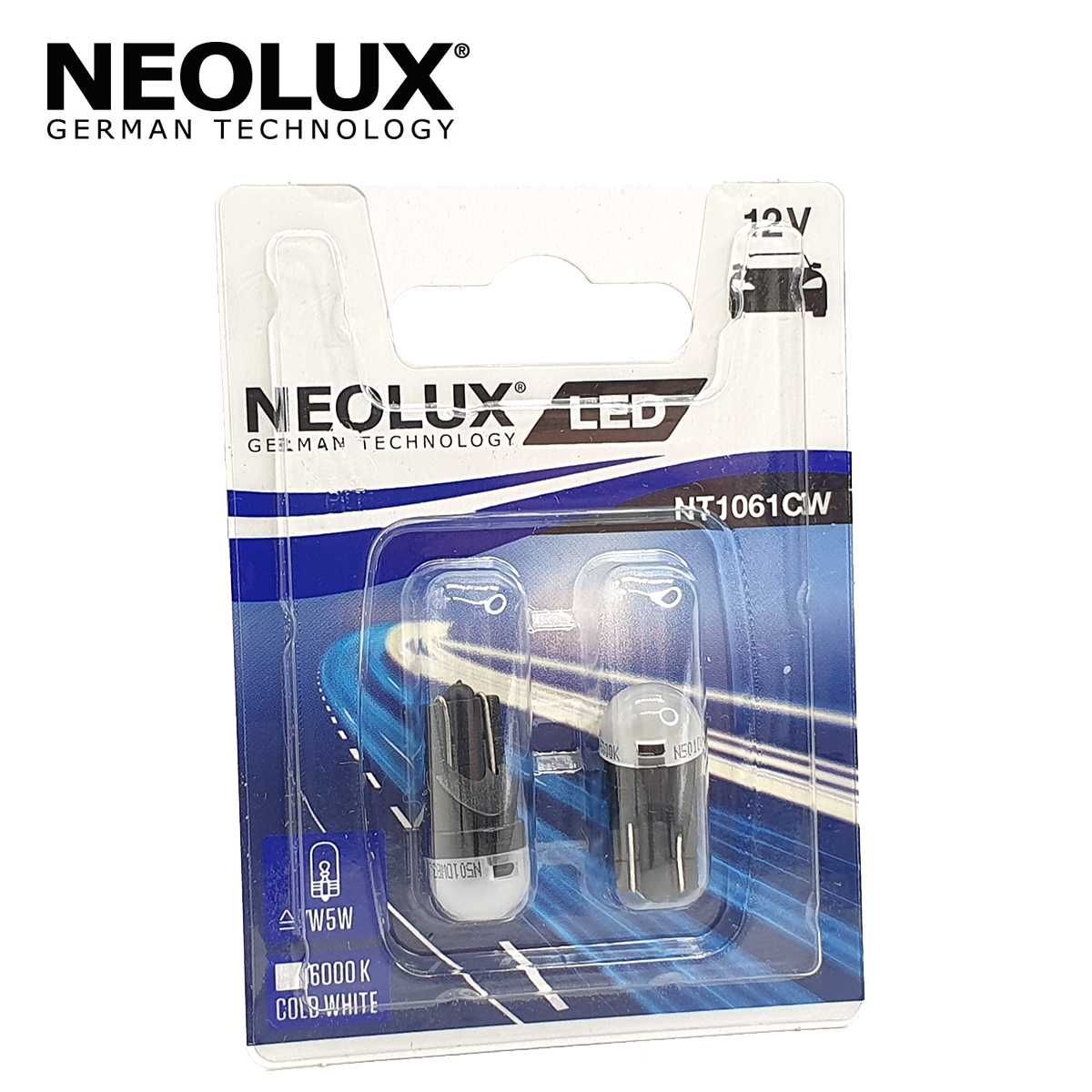 LED крушки NEOLUX(by OSRAM) T10(W5W) к-т/2 бр./