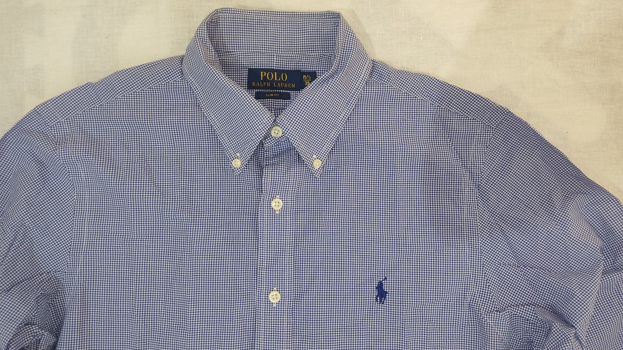 Cămașă Polo Ralph Lauren Slim Fit mărime 39 bumbac 100% casual office