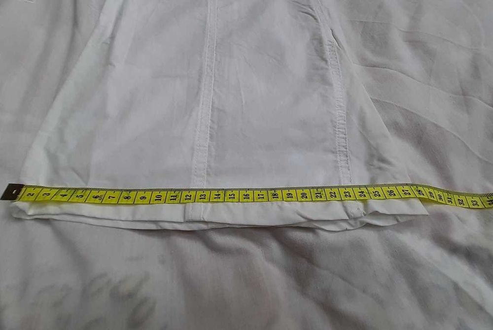 Pantaloni dama visinii, albi