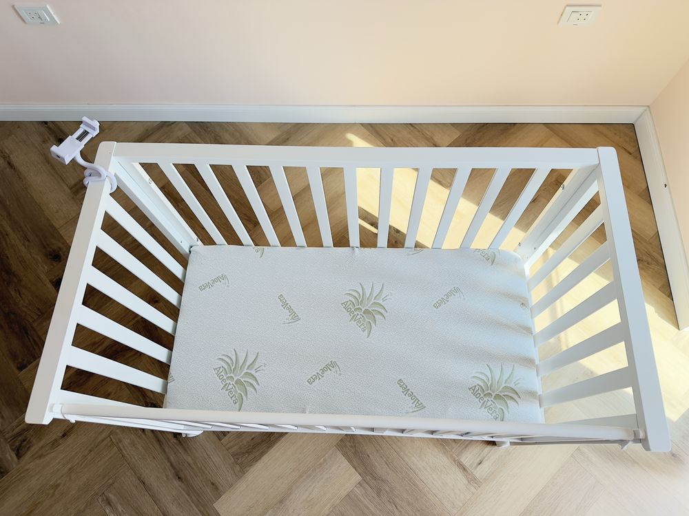 Patut CoSleeping cu saltea inclusa si suport AntiReflux
