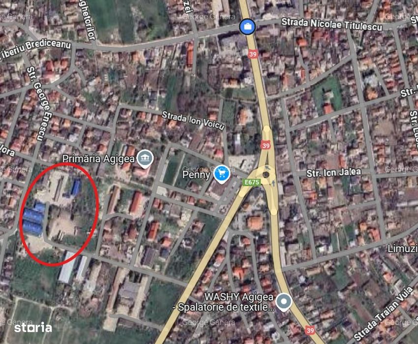 25000 mp teren intravilan Agigea cu spații depozitare 2500 mp
